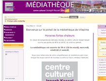 Tablet Screenshot of mediatheque.centreculturel-villepinte.fr